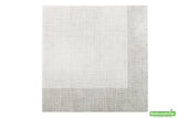 Napkins, White with Grey Threads, 16 x 16 Inch, 16 Linear Inch,1 - 600 COUNT