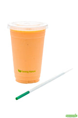 Straws, 8.3 Inch, Plastic, Green, Paper Wrapped, PLA,1 - 2000 COUNT