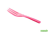 Forks, Cake, Heavyweight Plastic, Magenta, 4 Inch, with Knife-Edge, 4 Linear Inch,1 - 500 COUNT