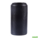 Vase, Table Art, 3.25 x 3.25 x 6 Inch, Ceramic, Black,1 - 1 EACH