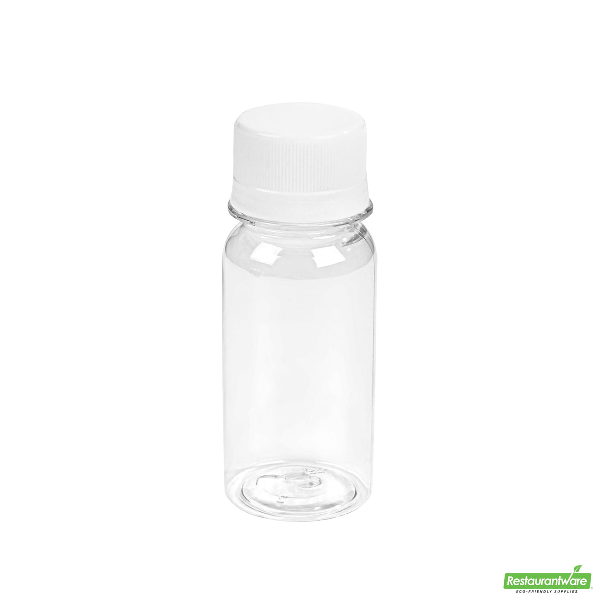 Bottles, Energy Shot, Bottle Tek 2 Ounce, Plastic, Clear, 1.50 x 1.50 x 3.75 Inch, includes Safety Cap,100 - 1 EACH