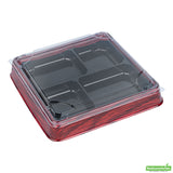 Lids, Bento Tek, Plastic, Clear, Square, for 18 Ounce Bento Box,50 - 1 EACH