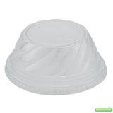 Lids, Low Dome, RW Base, Plastic, Clear, 3.75 x 3.75 x 1.50 Inch, for Plastic Dessert Cup, Round,50 - 1 EACH