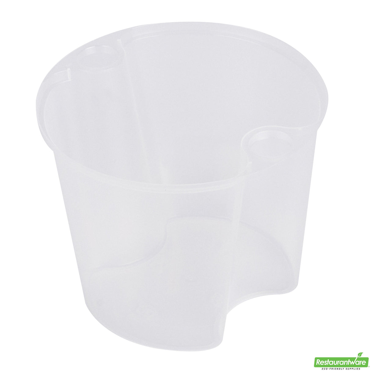 Inserts, Container, Asporto 24 Ounce, Microwavable Plastic, Clear, for 32/40/48 Ounce Soup Containers, Round,50 - 1 EACH