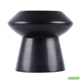 Vase, Table Art, 6.25 x 6.25 x 6 Inch, Ceramic, Black, Mushroom Shape,1 - 1 EACH