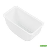 Inserts, Bar Lux 1 Pint, White, Plastic, for 6-Compartment Condiment Caddy,6 - 1 EACH