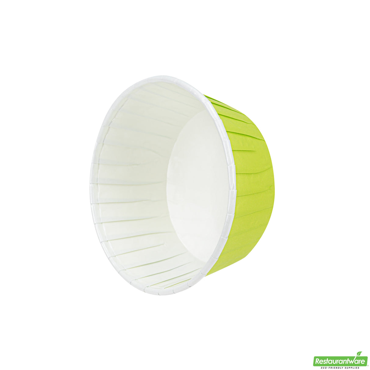 Cups, Baking, 5 Ounce, Paper, Eco Green, Pleated, Large 3.75 x 3.75 x 1.50 Inch, Round,200 - 1 EACH