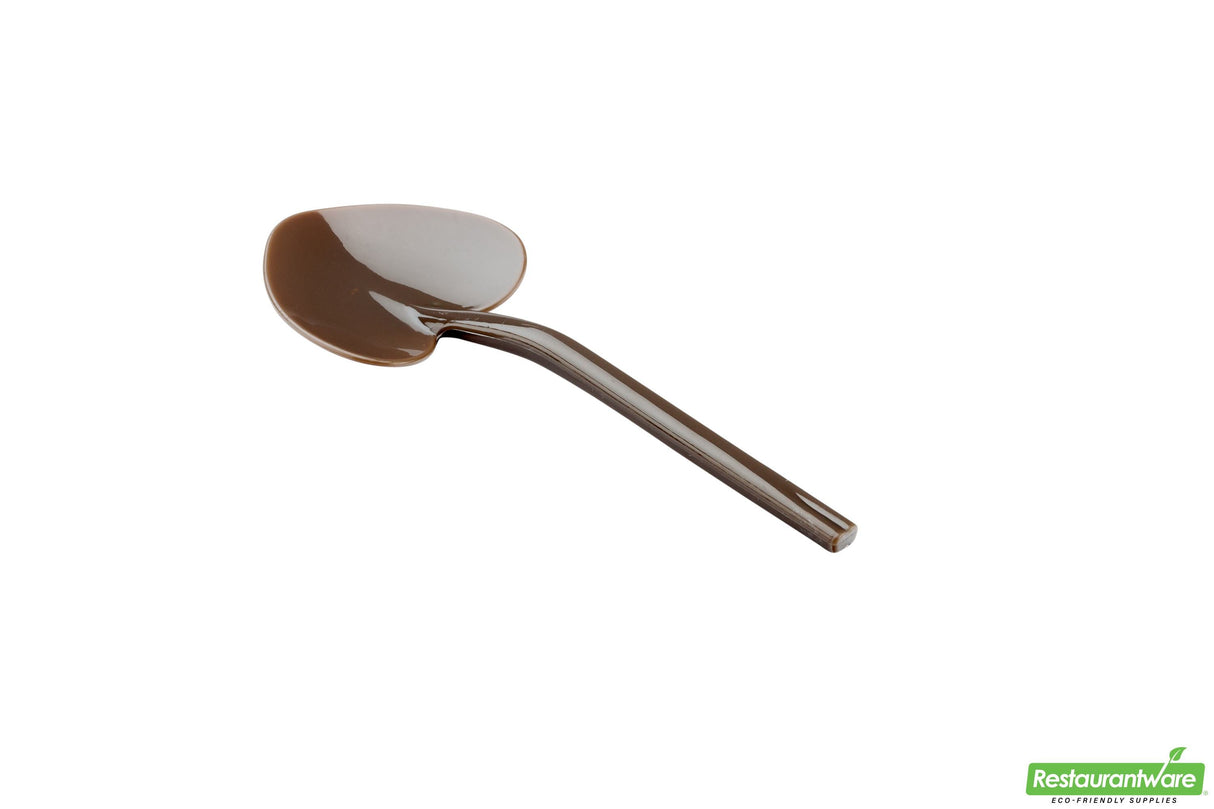 Spoons, Dessert, Love Shovel, Heavyweight Plastic, Fashion Grey, 3.5 Inch, 3.5 Linear Inch,1 - 100 COUNT