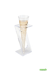 Stands, Individual Cone, 6 Inch, Clear, Plastic, 6 Linear Inch,1 - 100 COUNT