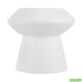 Vase, Table Art, 6.25 x 6.25 x 6 Inch, Ceramic, White, Mushroom Shape,1 - 1 EACH