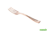 Forks, Plastic, Rose Gold, 4 Inch, 4 Linear Inch,1 - 500 COUNT