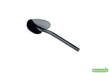 Spoons, Dessert, Love Shovel, Heavyweight Plastic, Black, 3.5 Inch, 3.5 Linear Inch,1 - 100 COUNT