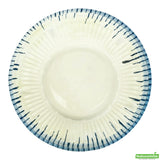 Bowls, Asian-Style, Bento Tek 10 Ounce, Plastic, White & Blue, 6.50 x 6.50 x 1.75 Inch,4 - 100 COUNT