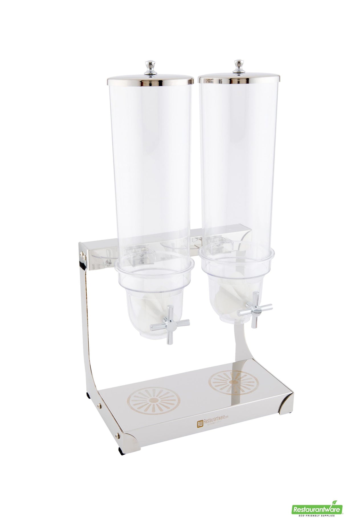 Dispenser, Cereal, 3 Liter, Double Compartment, with Stainless Steel Body, 3 Liter,1 - 1 EACH