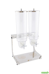 Dispenser, Cereal, 3 Liter, Double Compartment, with Stainless Steel Body, 3 Liter,1 - 1 EACH