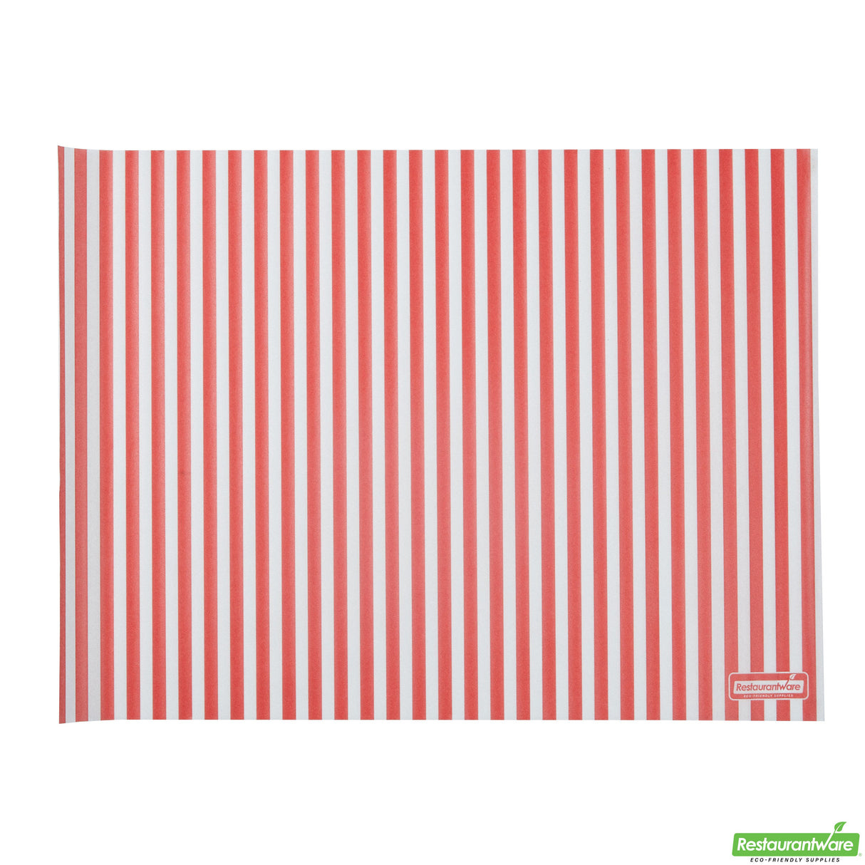 Food Wrap & Basket Liners, RW Base 15 x 11 Inch, Greaseproof Paper, Red & White Stripe,10 - 200 COUNT
