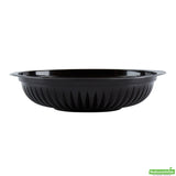 Bowls, RW Base 34 Ounce, Microwavable Plastic, Black, 9 x 9 x 2 Inch,2 - 50 COUNT