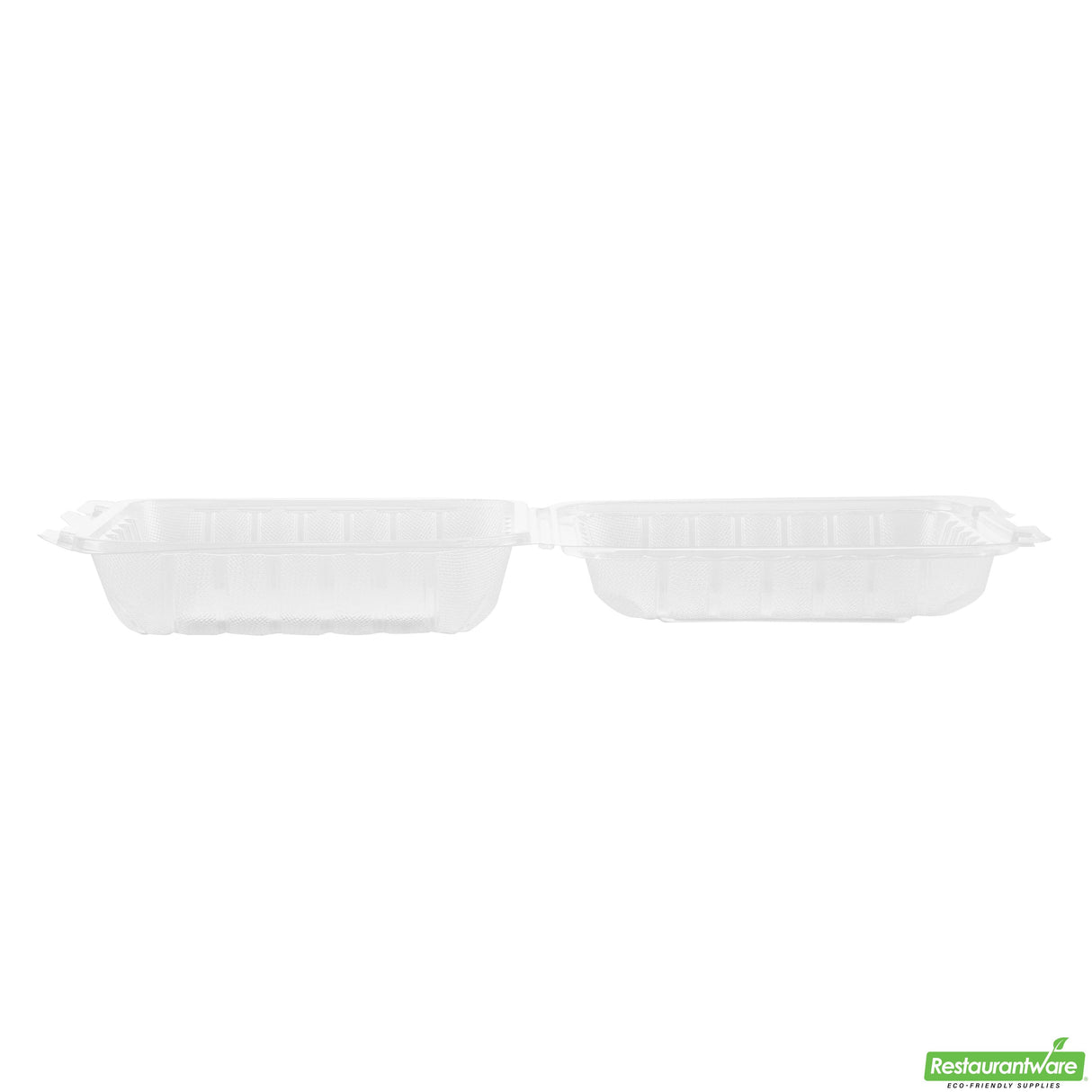 Containers, RW Base 34 Ounce, Microwavable Plastic, Clear, 8 x 8 x 3 Inch, Clamshell, Square,2 - 50 COUNT