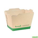 Containers, Sustain 17 Ounce, PLA-Lined Bamboo Paper, 4.25 x 3.25 x 2.75 Inch, Small, Click-Lock,4 - 50 COUNT