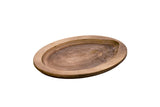 Underliners, Oval, Wood, 12.75 Inch, Walnut,6 - 1 EACH