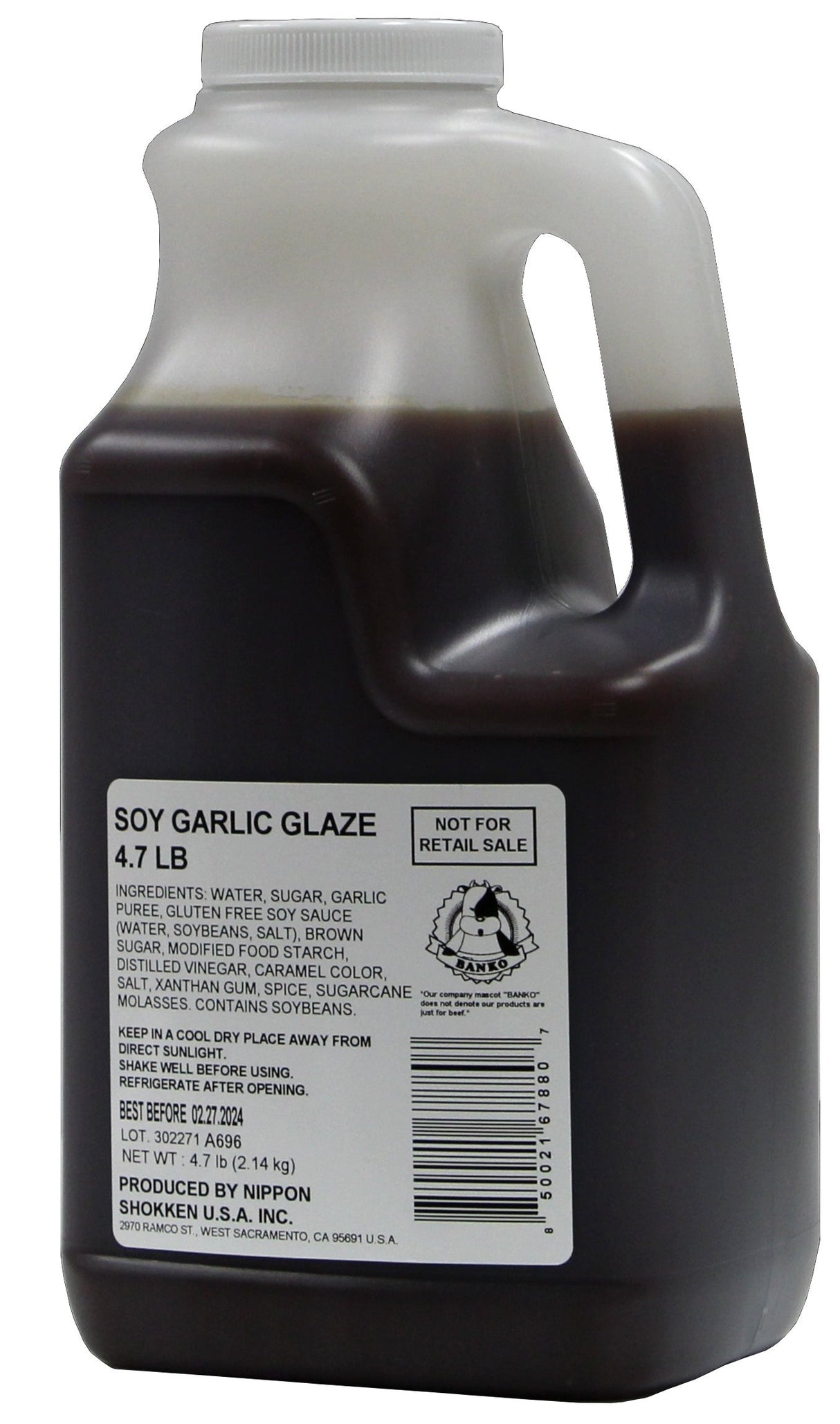 Glaze, Garlic Soy,6 - 4.7 POUND