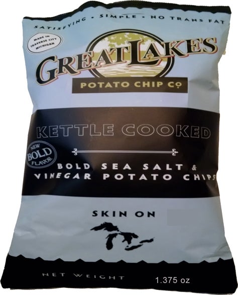 Chips, Potato, Kettle, Salt & Vinegar, Single-Serve,40 - 1.38 OUNCE