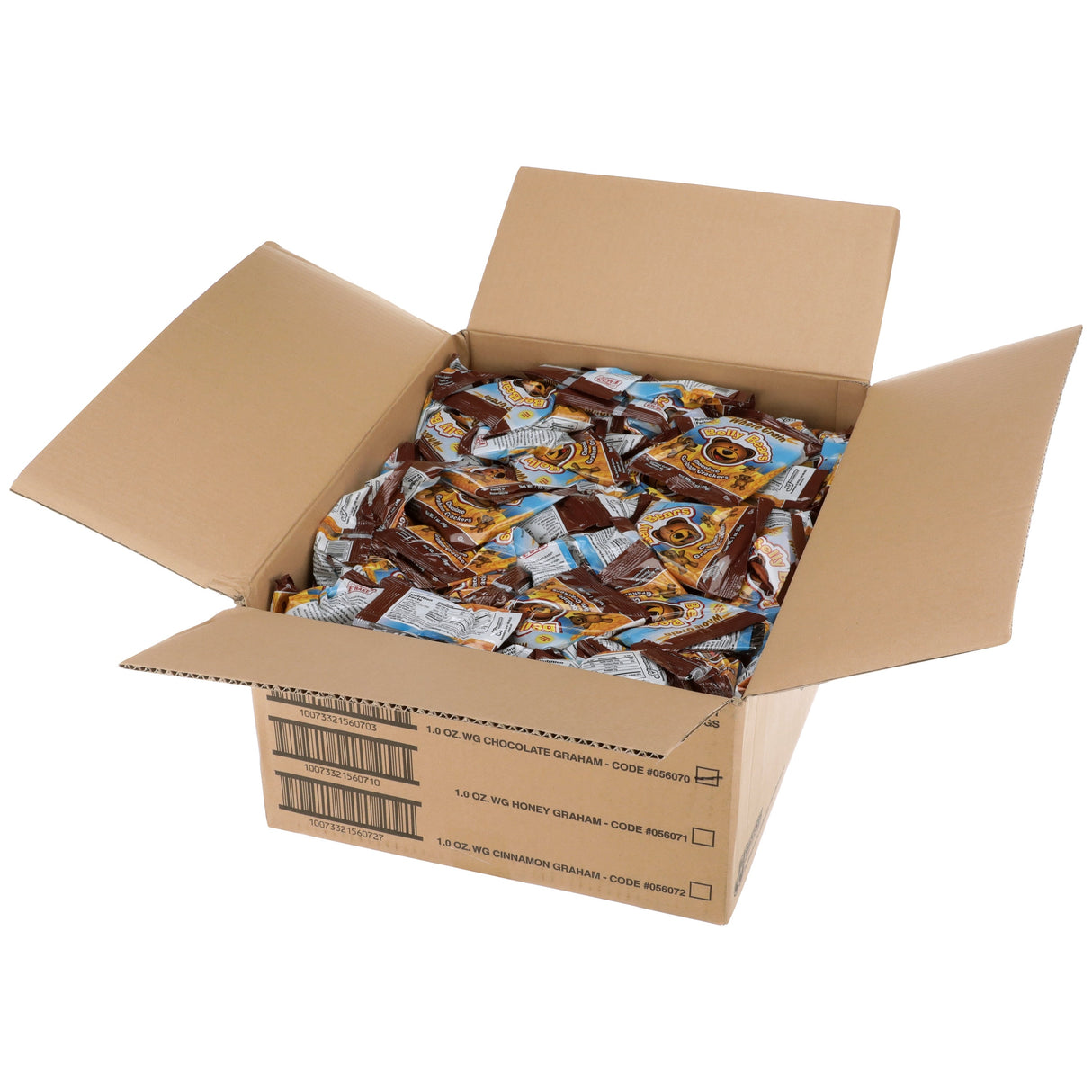 Crackers, Graham, Chocolate, Whole Grain, Bear-Shaped, Individually-Wrapped, 1 Ounce,1 - 200 COUNT