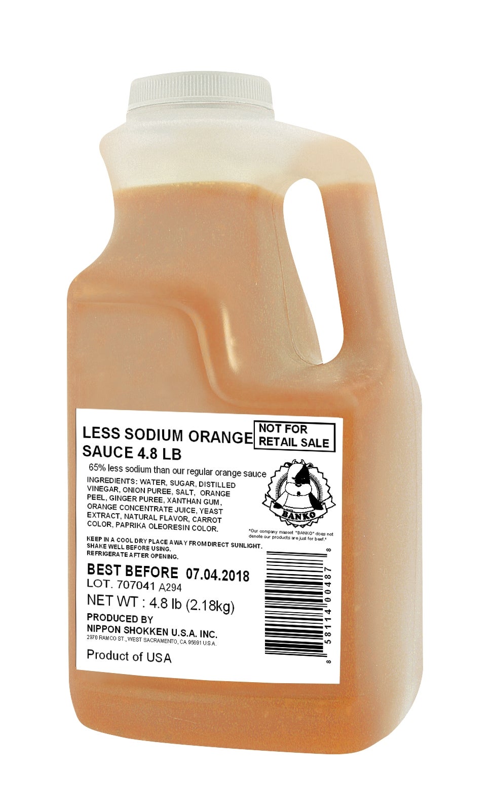 Sauce, Orange, Less Sodium,6 - 4.8 POUND