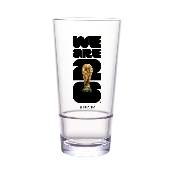 Glasses, Stackable, 20 Ounce, 2026 World Cup Trophy Logo, 1 Each,24 - 1 COUNT