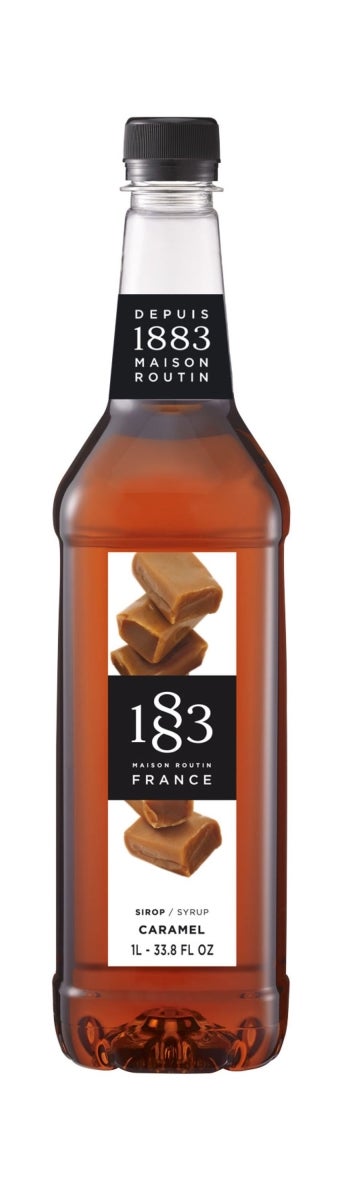 Beverage Syrup, Caramel, with Cane Sugar, Plastic,2 - 1 LITER