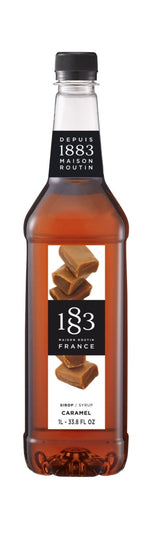 Beverage Syrup, Caramel, with Cane Sugar, Plastic,2 - 1 LITER