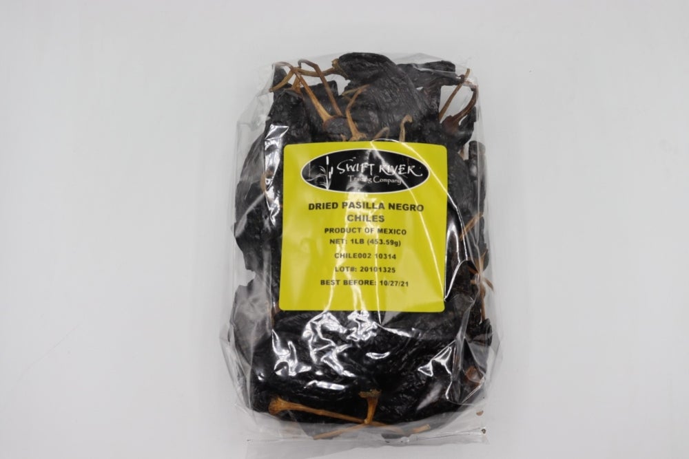Peppers, Pasilla Negro Chili, Whole, Dried, Bulk,1 - 1 POUND