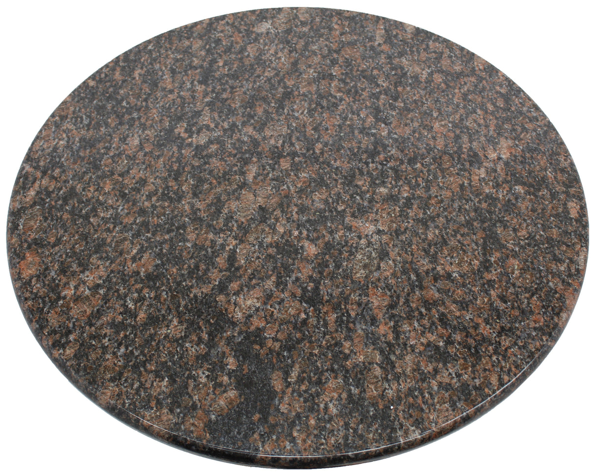 Tabletop, 30 Inch, Granite, Tan Brown, Round,1 - 1 COUNT