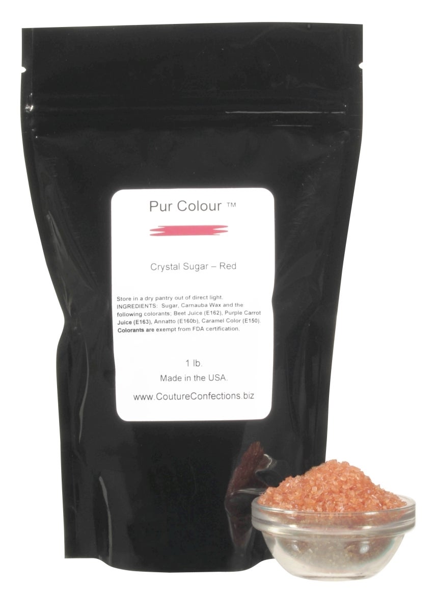 Sugar, Cane, Crystal, Red,1 - 1 POUND