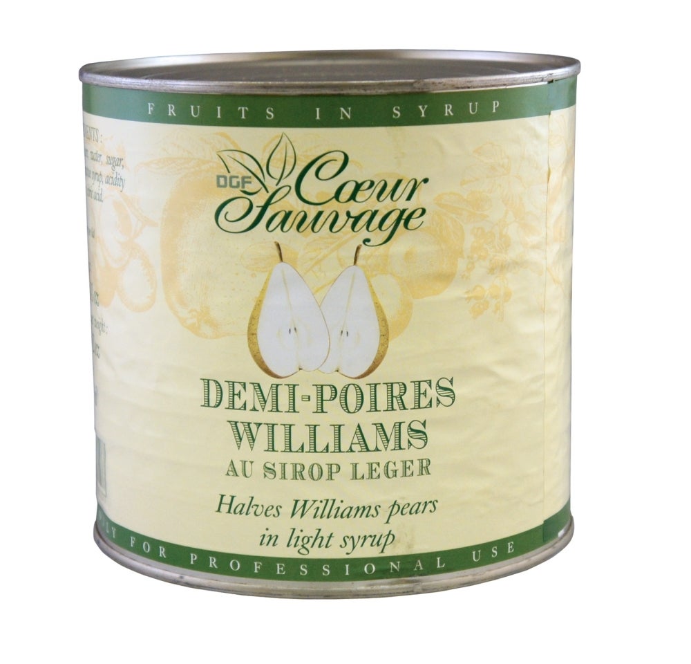 Pears, Williams, Halved, in Light Syrup,6 - 6.56 POUND