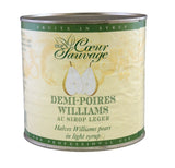 Pears, Williams, Halved, in Light Syrup,6 - 6.56 POUND
