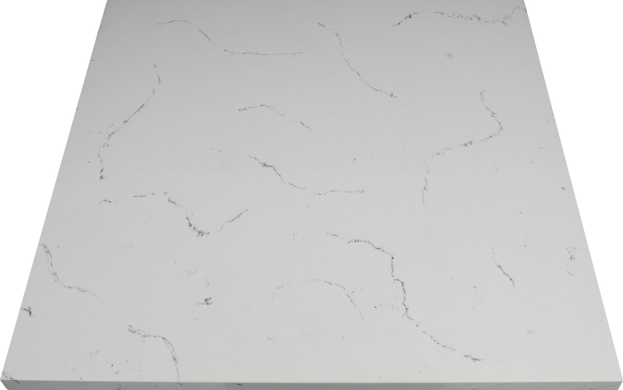 Tabletop, 30 x 42 Inch, Quartz, Carrera White,1 - 1 COUNT