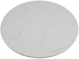 Tabletop, 36 Inch, Quartz, Carrera White, Round,1 - 1 COUNT