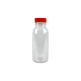 Bottles, 7.8 Ounce, Plastic, Clear, PET, with Orange Cap,300 - 1 COUNT