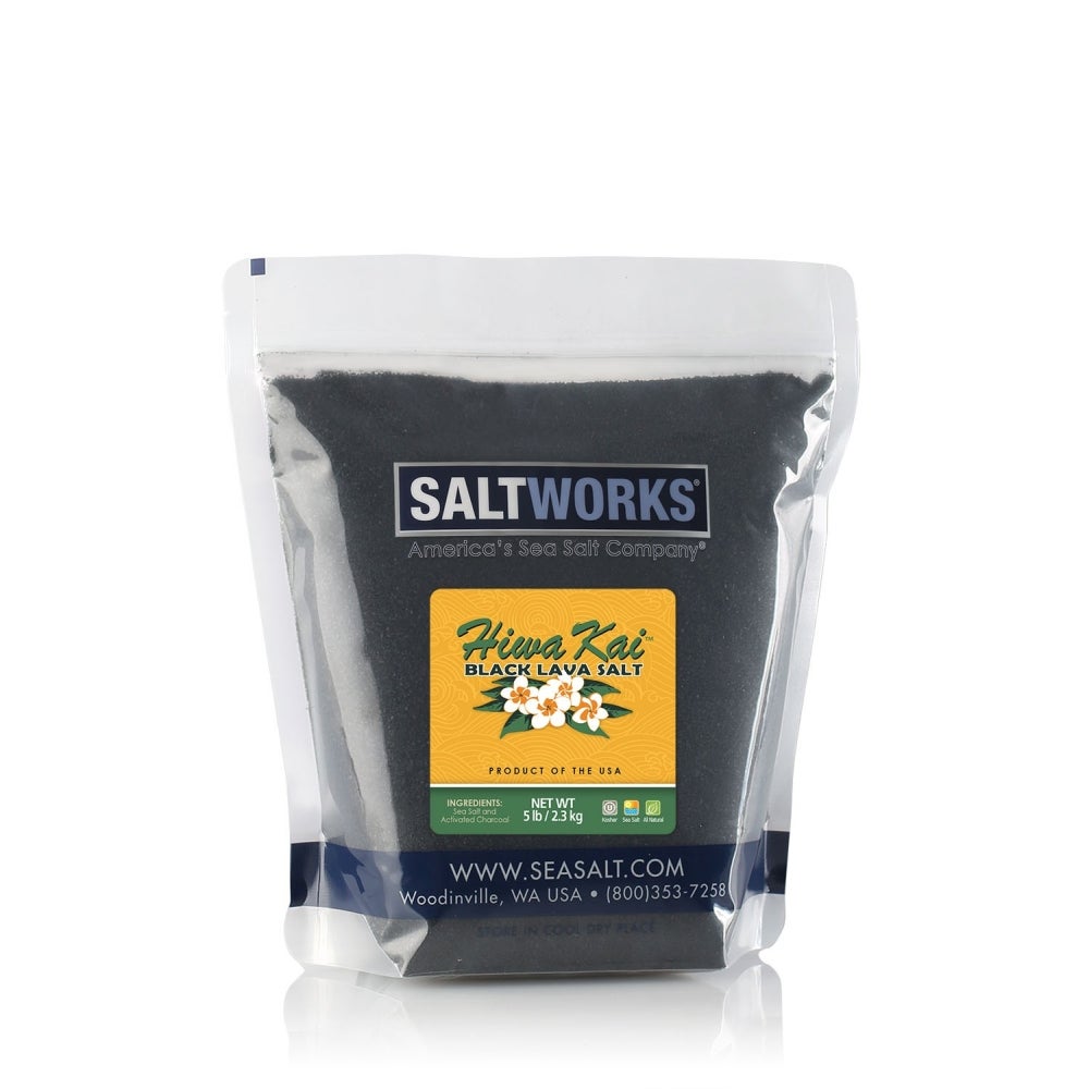 Salt, Sea, Fine Grain, Hawaiian Black,1 - 5 POUND