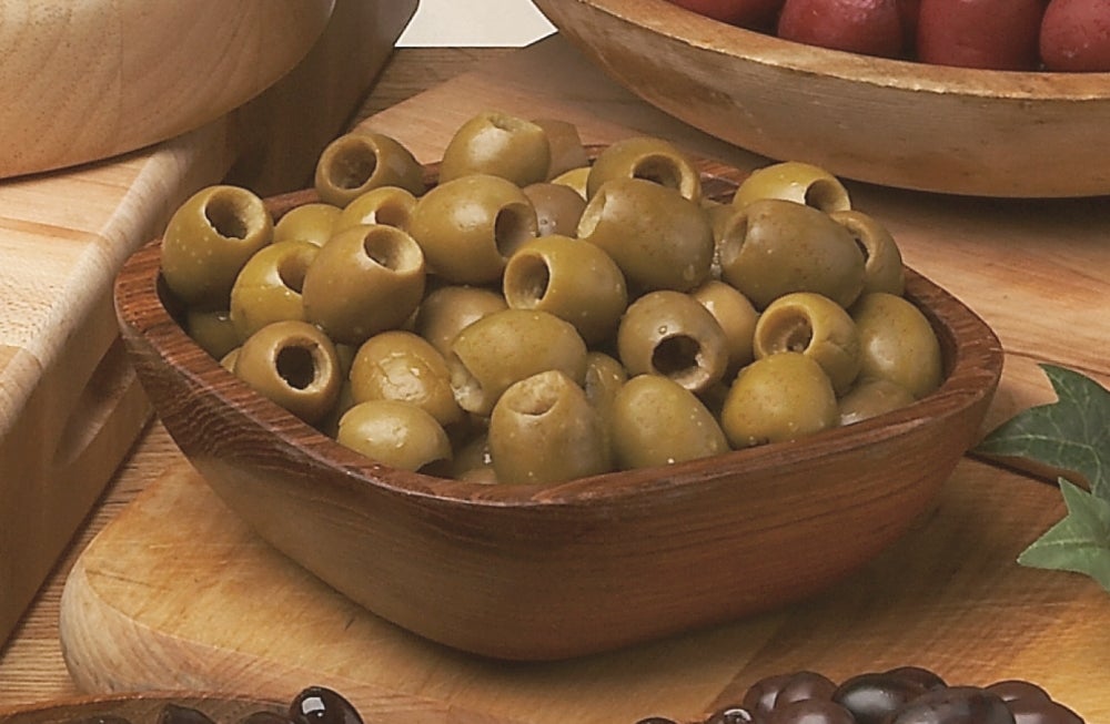 Olives, Green Sicilian Style, Pitted,1 - 11 POUND