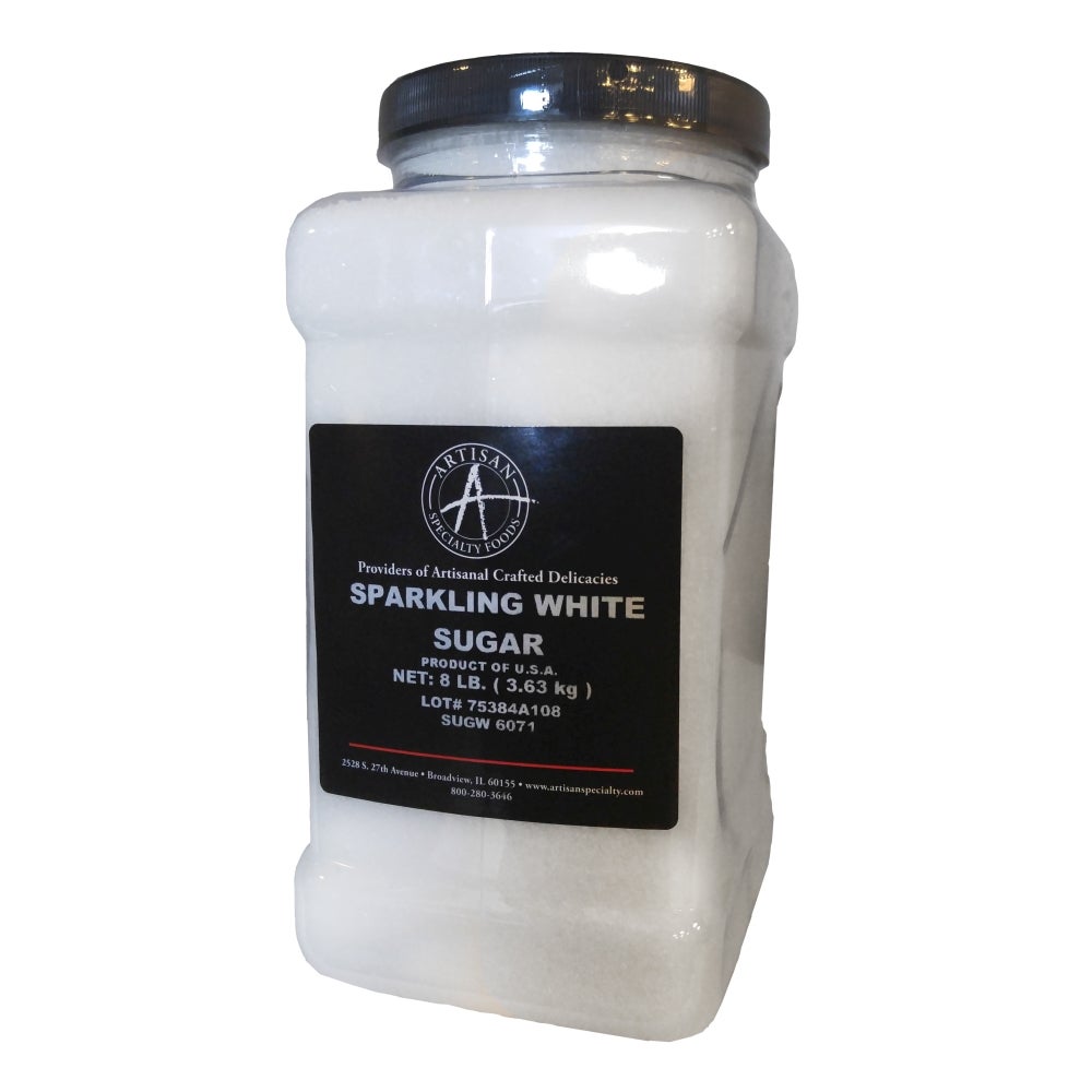 Sugar, Sanding, Crystal, White,1 - 8 POUND