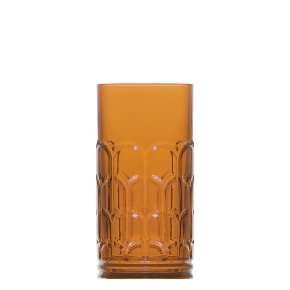 Glasses, Long Drink, Archie, 13.13 Ounce, Soda Lime, Amber,24 - 1 COUNT