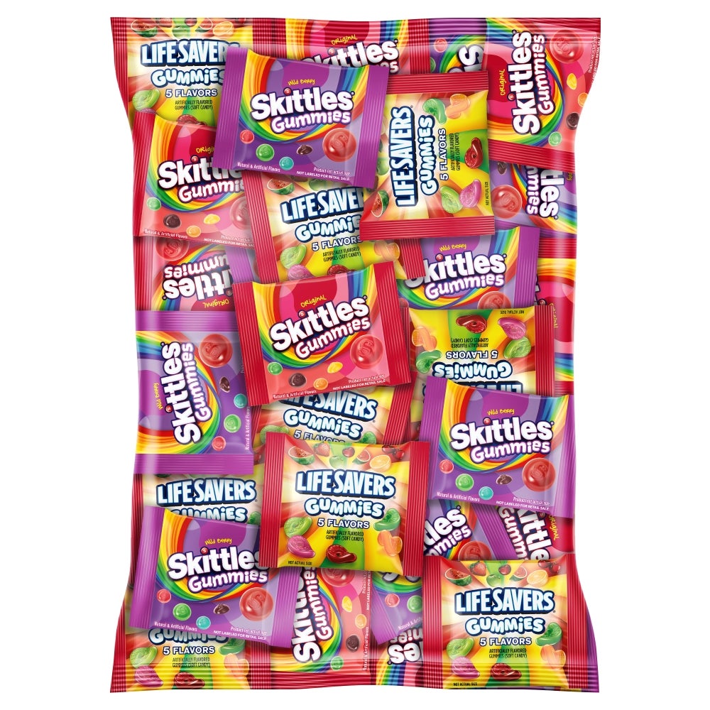 Candy, Gummy, Assorted, Original Skittles/Original Lifesavers/Wild Berry Skittles,1 - 70 OUNCE