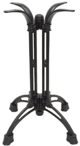 Table Base, 20 Inch, Bar Height, Matte, Black, Ornate,1 - 1 COUNT