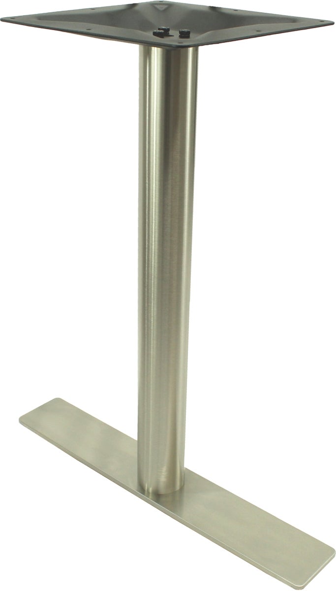 Table Base, 4 x 24 Inch, Bar Height, Stainless Steel,2 - 1 COUNT