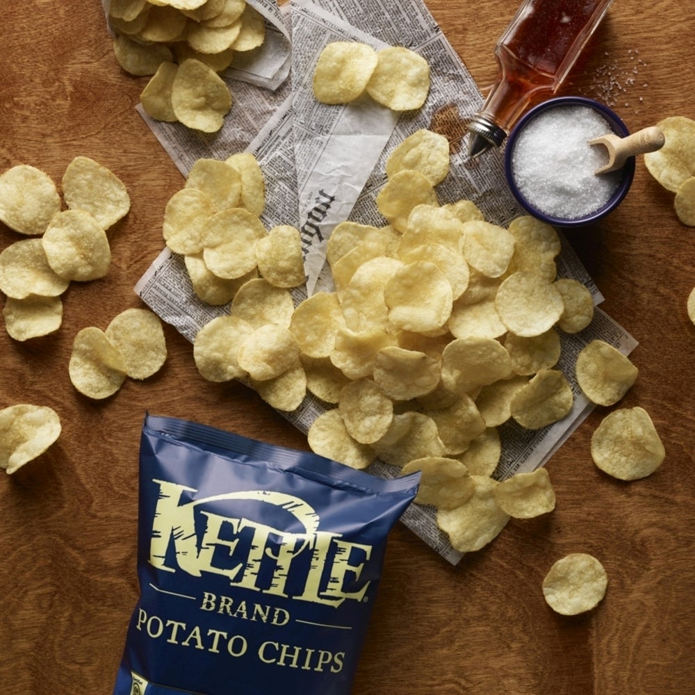 Chips, Potato, Sea Salt & Vinegar, Kettle Cooked, Single-Serve,24 - 1.5 OUNCE