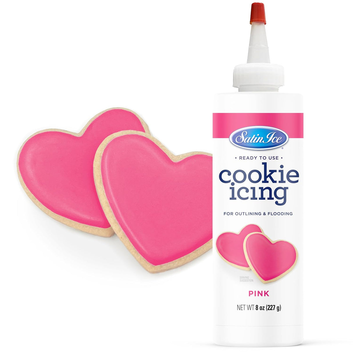 Icing, Cookie, Pink,3 - 8 OUNCE