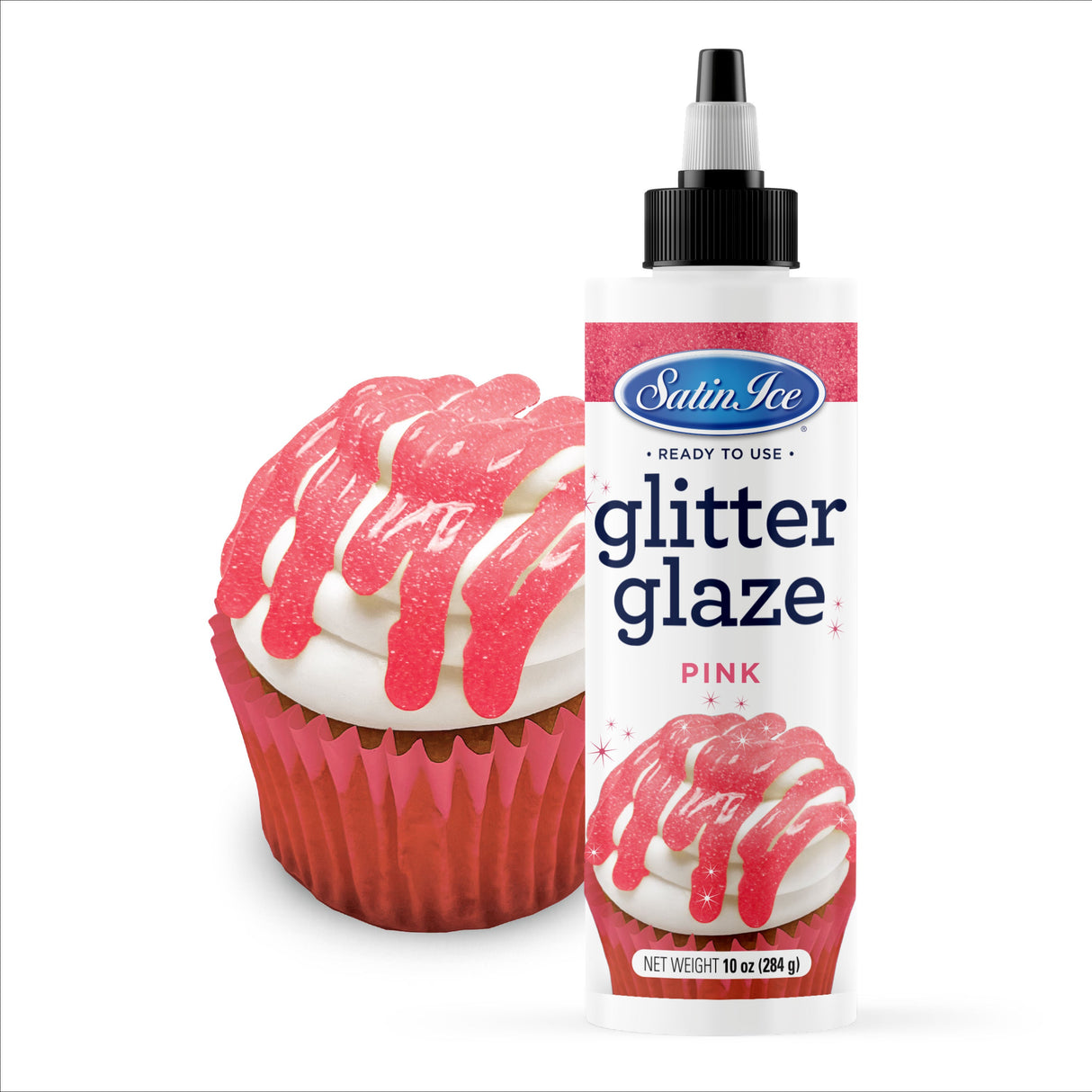 Glitter Glaze, Pink,3 - 10 OUNCE