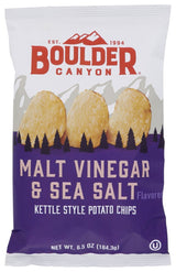 Chips, Potato, Kettle-Cooked, Malt Vinegar & Sea Salt,12 - 6.5 OUNCE